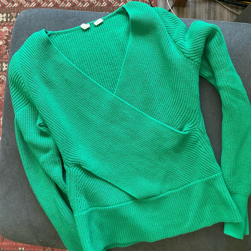 Kelly green Moth sweatshirt from Anthropologie